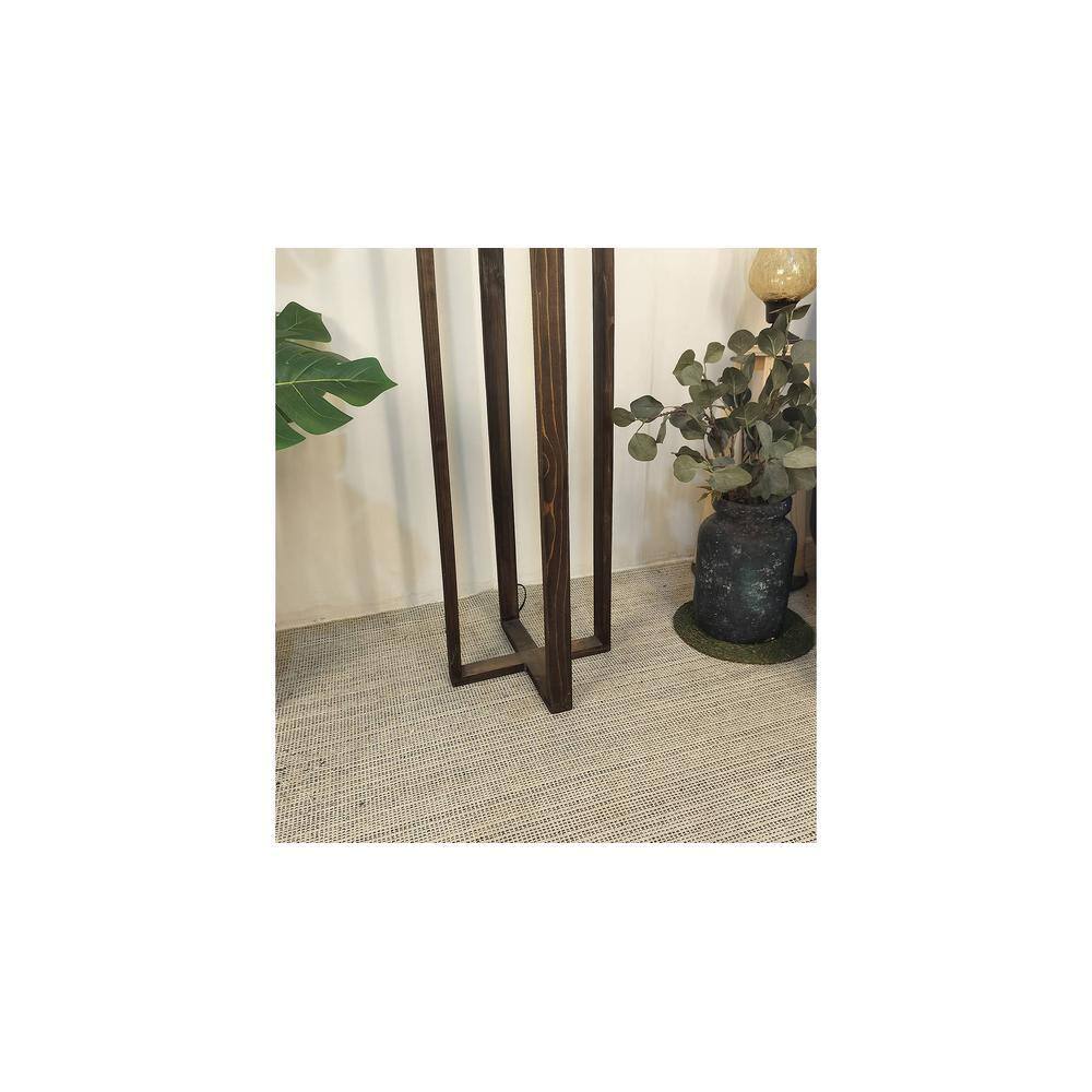 Blender Beige Jute Floor Lamp with Beige Jute Base