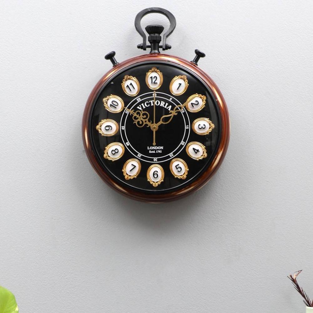 12" Tyre Clock Black Dile