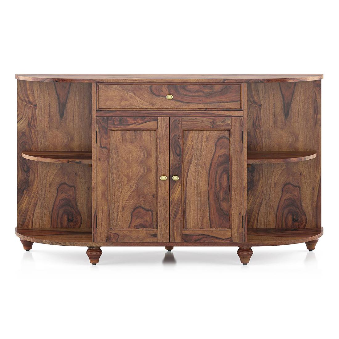 Ramore Solid Wood Sideboard in Teak Finish