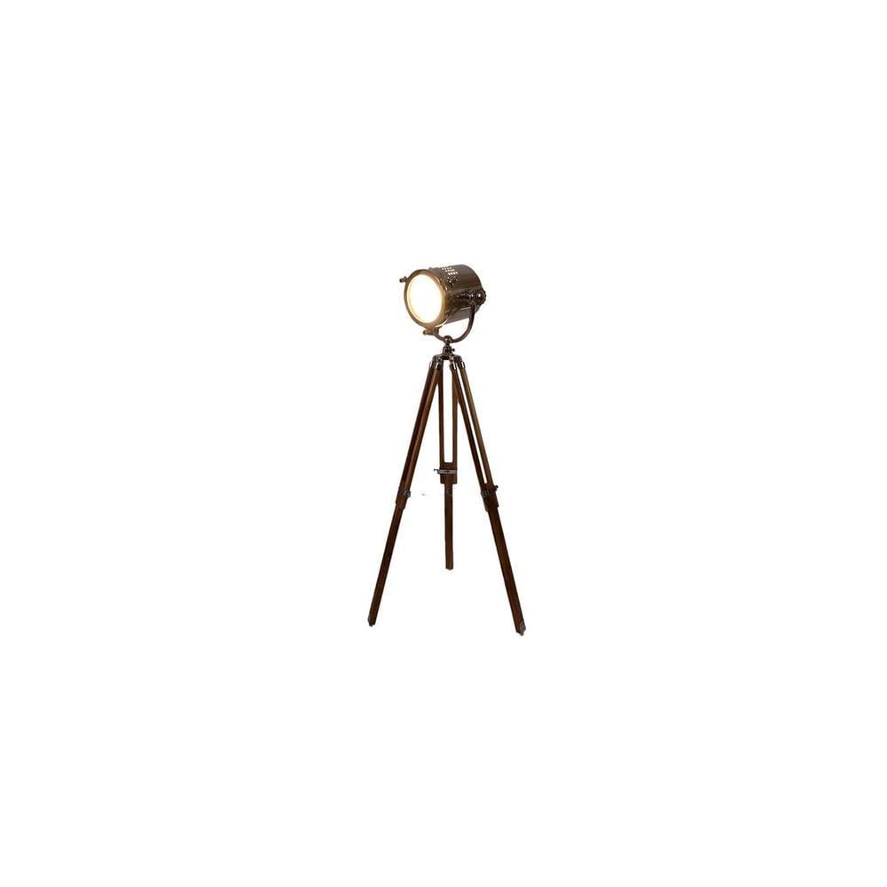 Leo Nickle Metal Shade Floor Lamp