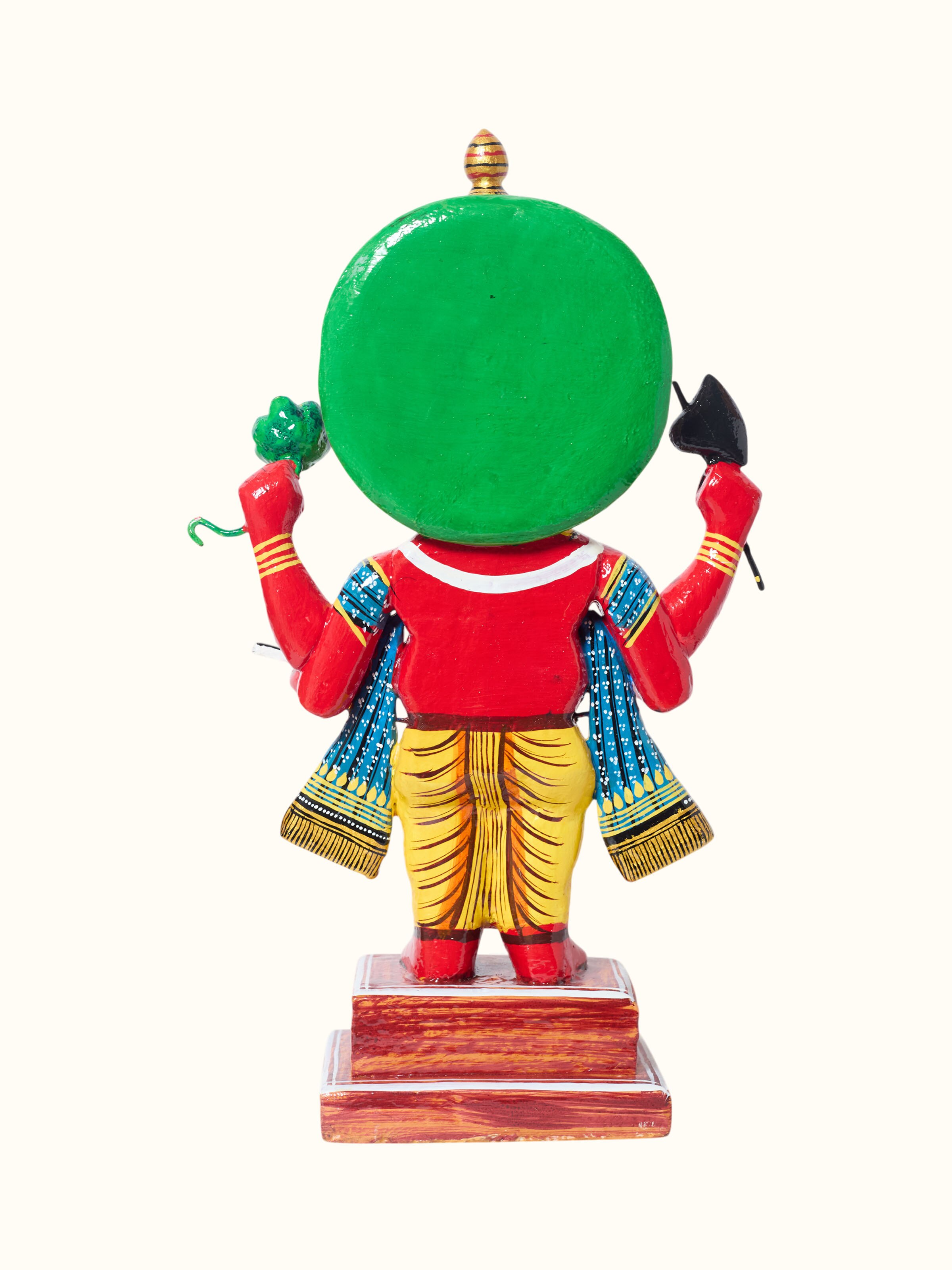 Wooden Standing Ganesha Idol