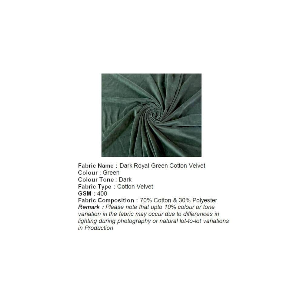 Asansol Sheesham Wood Accent Square Set of 2 Stools     in Green Cotton Velvet Upholstery