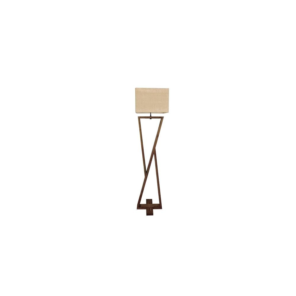 Chloe Beige Jute Floor Lamp with Beige Jute Base