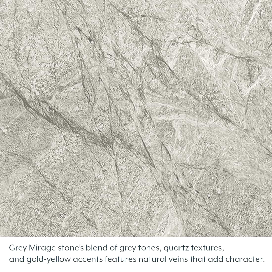 Lunar Grey Mirage Stone 6 Seater Dining Table With Atlas Dining chair Set