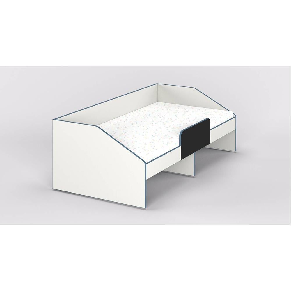 Hangout Engineered Wood Non Storage Bed in White Colour