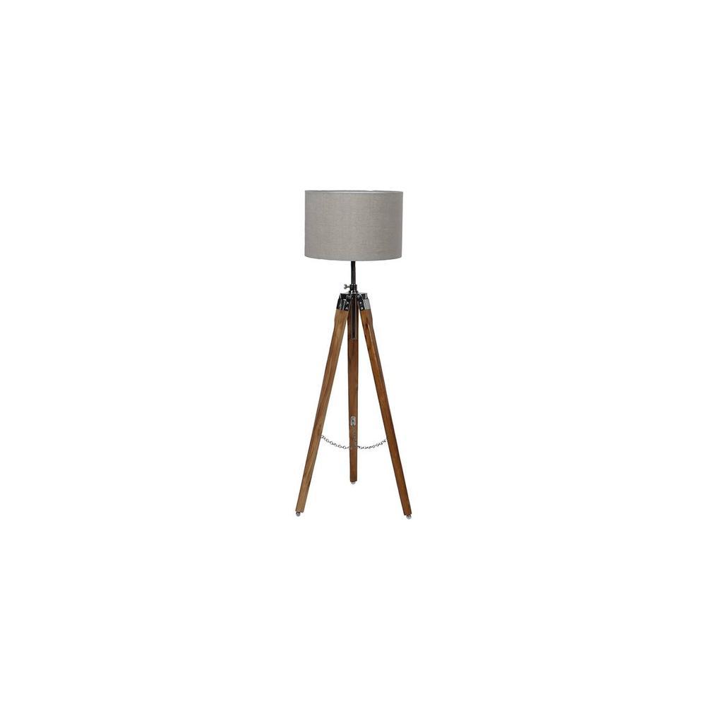 Freeda Natural Linen Shade Floor Lamp