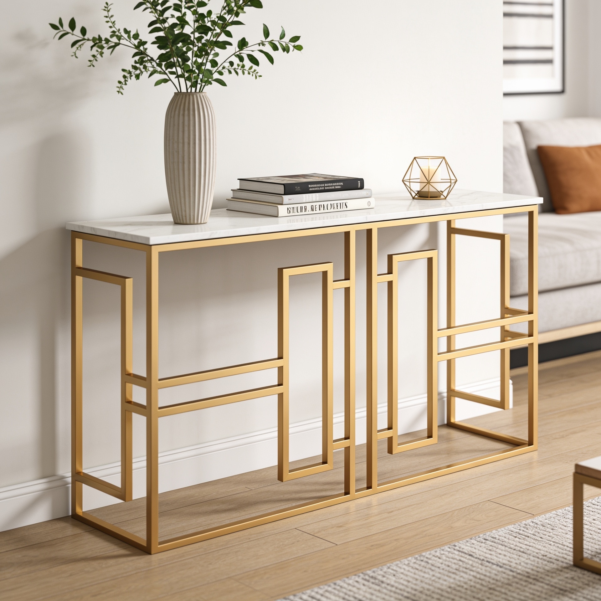 Eleganza Metal Console Table - Handicrafts Town