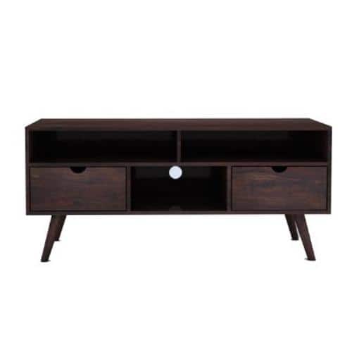 Aspen Solid Wood TV Unit in Walnut Finish