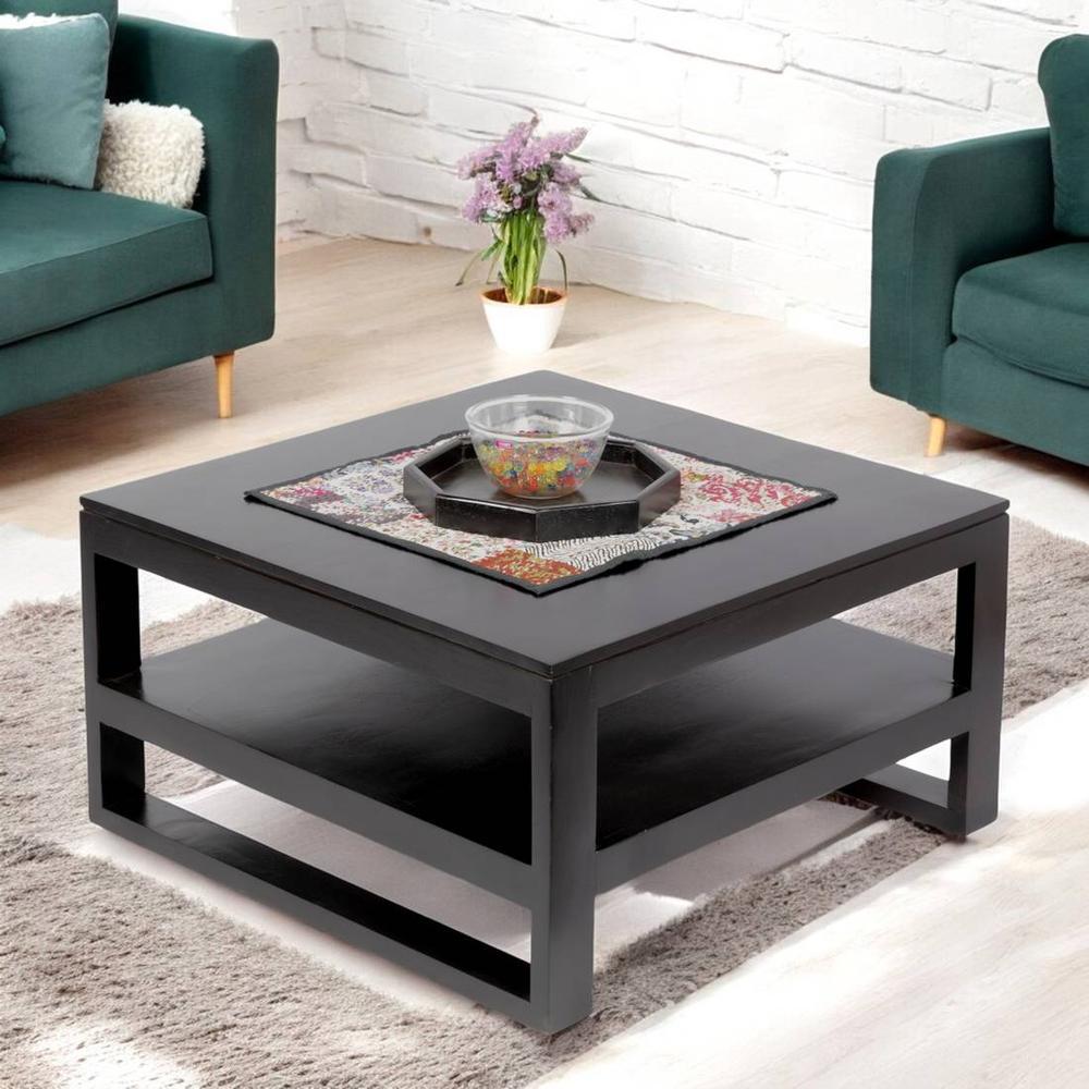 Turin Coffee Table - Dark Walnut Finish