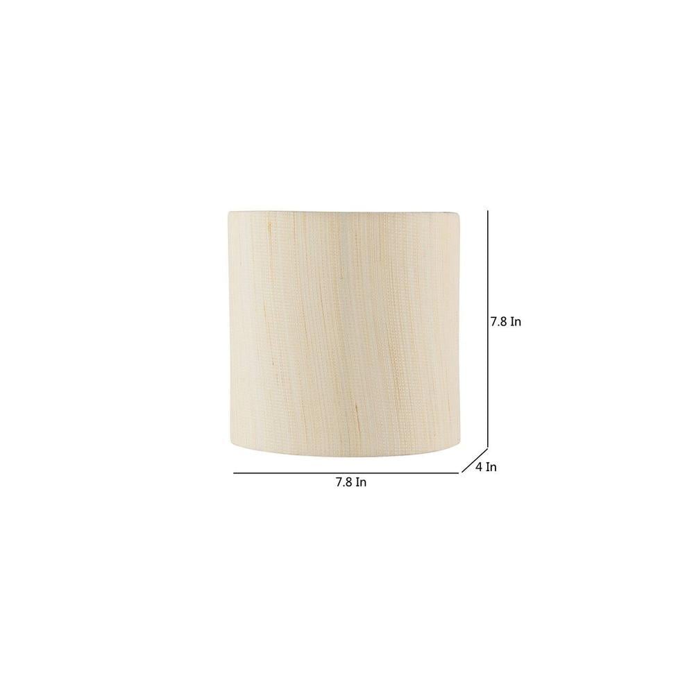 Erlene Off White Fabric Wall Light