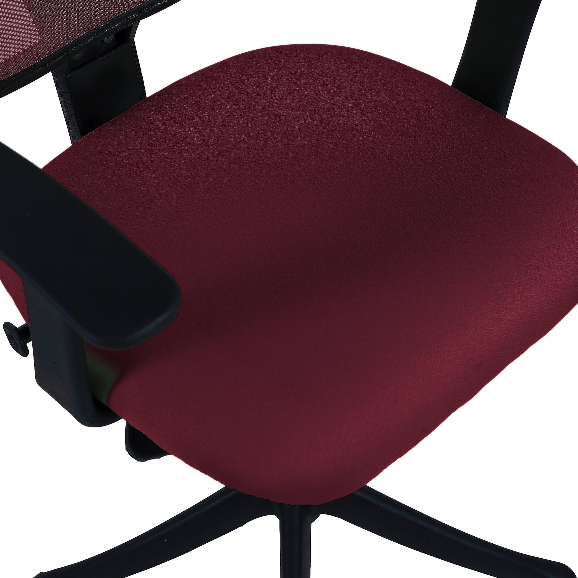 Jaazza Low Back Ergonomic Chair in Maroon Colour