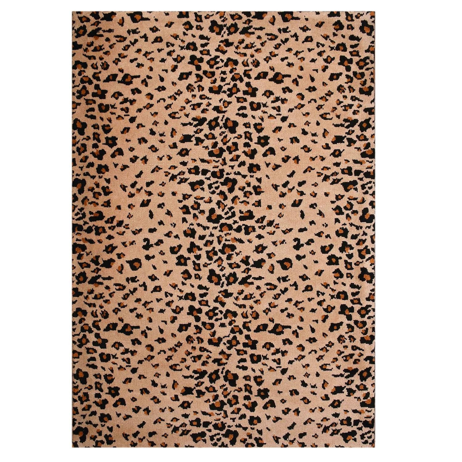 Multicolor Abstract Machine Made Polyester 3 X 5 Feet Carpet