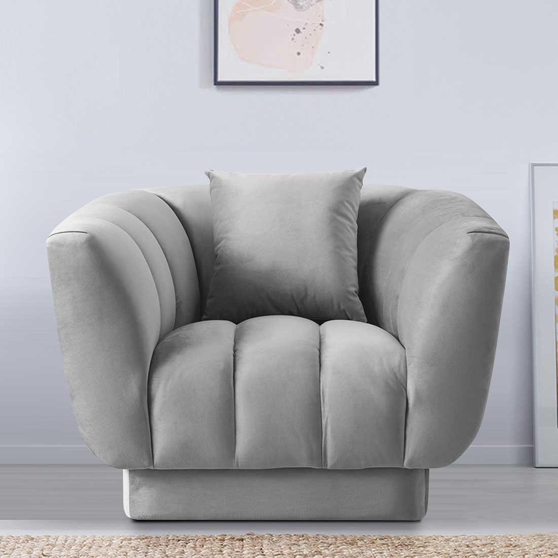 Exalt Fabric Sofa (Grey)