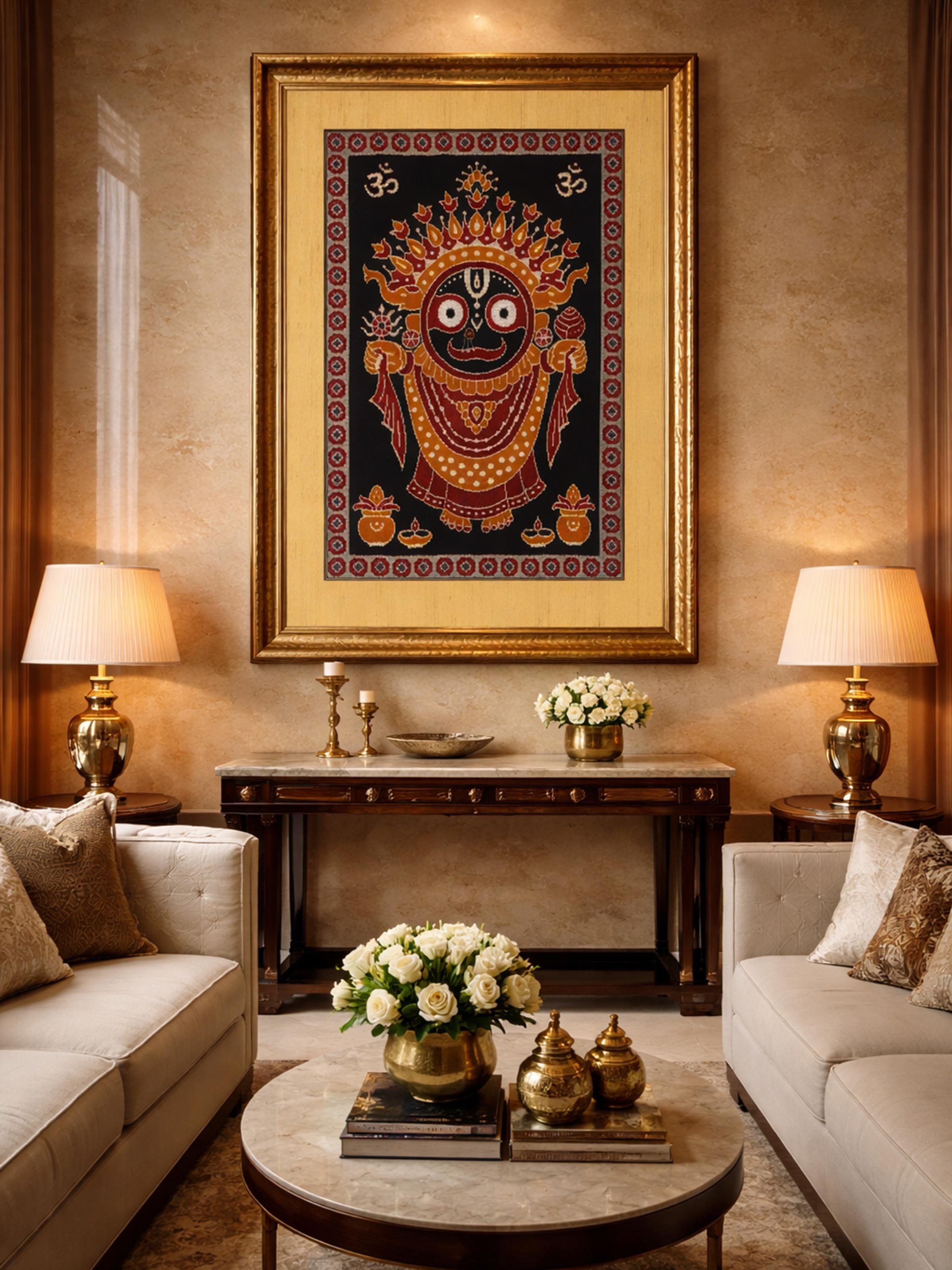 Jagannath Ikat Silk Wall Hanging
