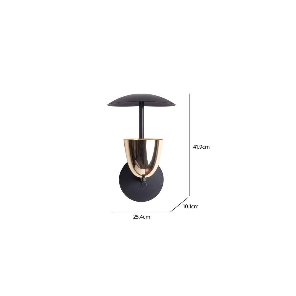 Pitchford Black and Copper Wall Sconce