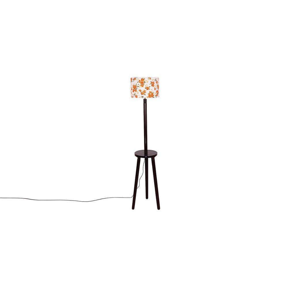 Gwen Multicolour Cotton Shade Floor Lamp