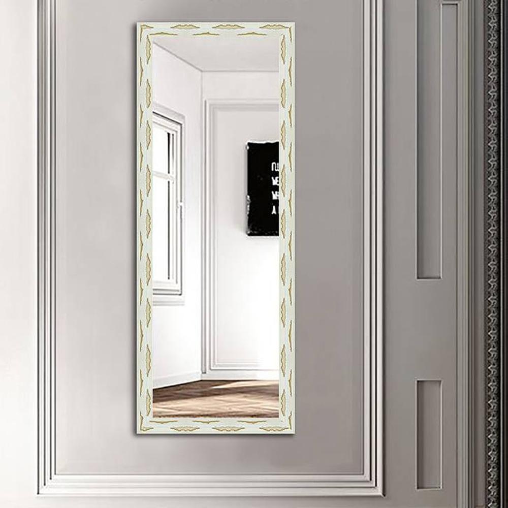 Madeline Framed rectangular decorative and bathroom wall mirror by elegant arts and frames (Mirror size 36 inch x 12 inch )