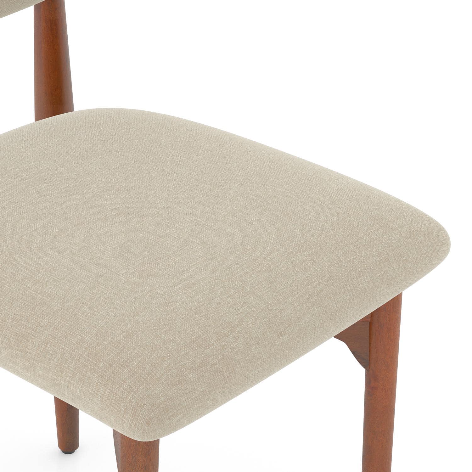 Ollie Solid Wood Dining Chair Set of 2 in Honey Finish