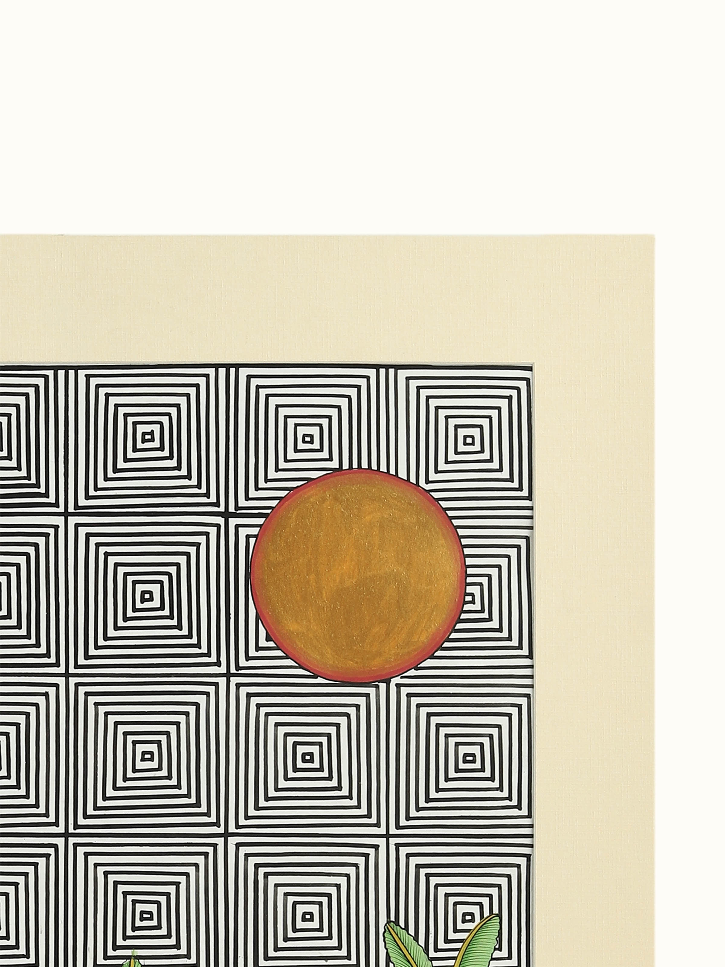 Tiger Forest Geometric Pichwai Painting