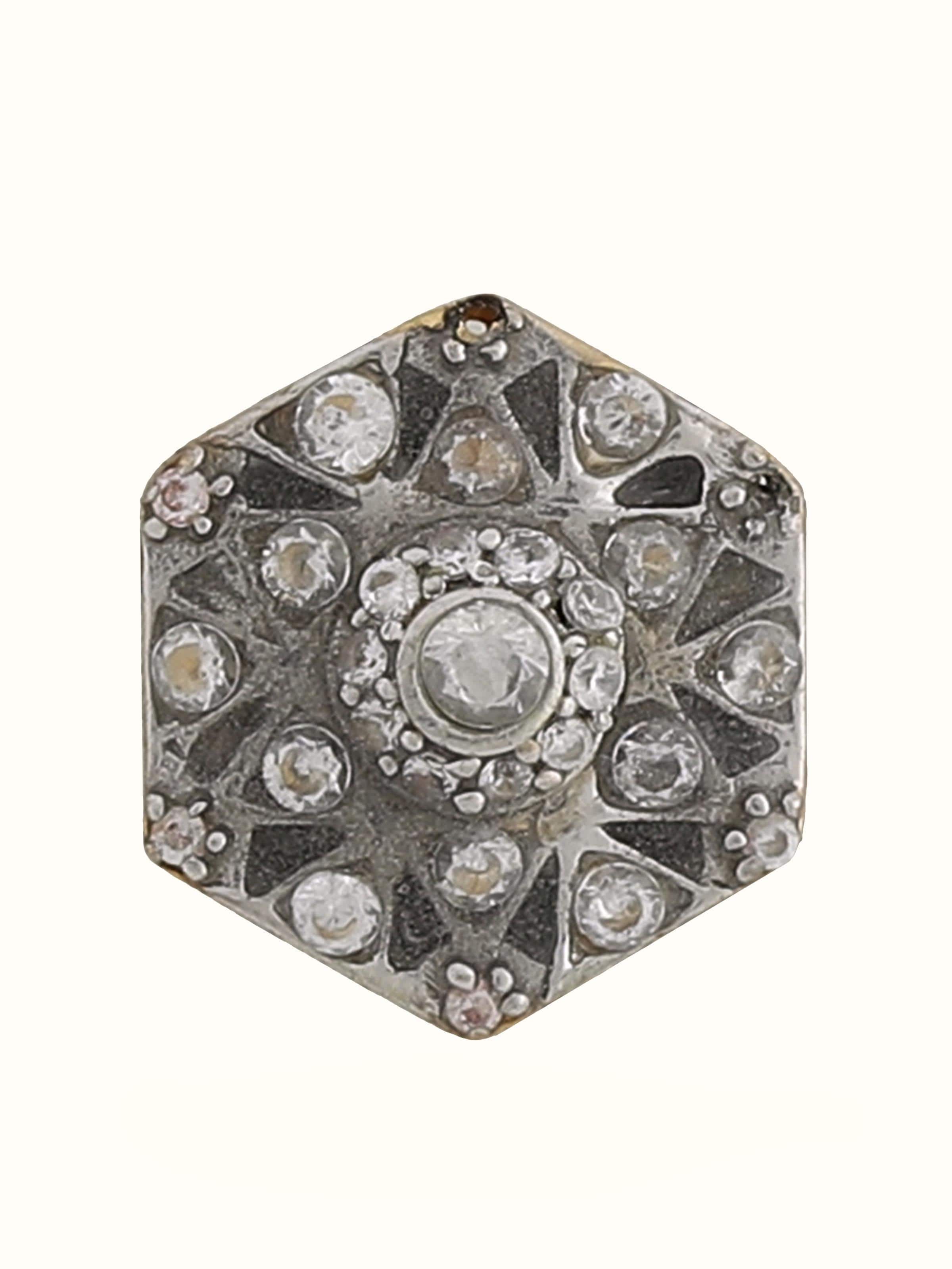 Silver Smithing Jodhpuri Button Set