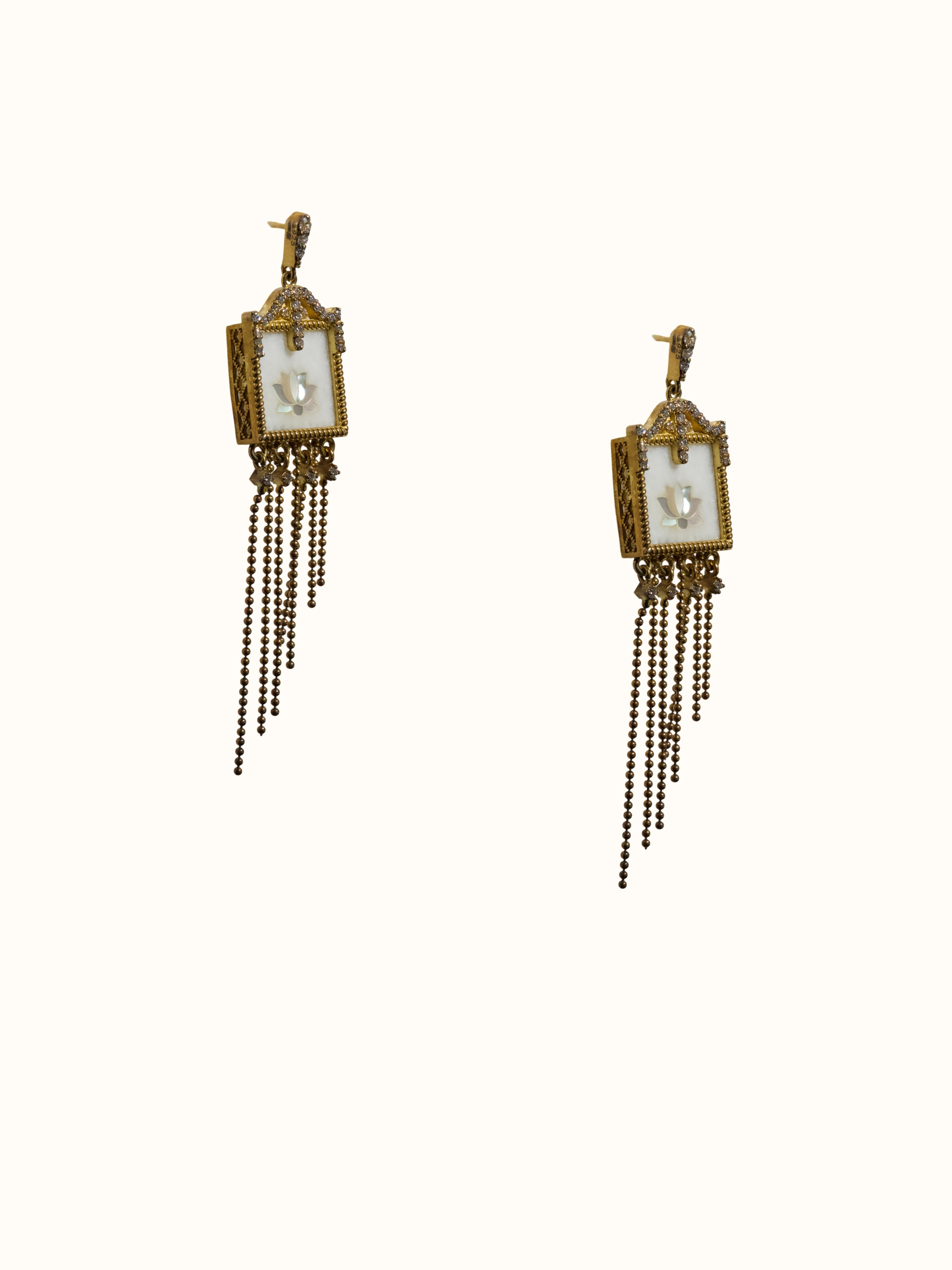 Parchinkari Silver Drop Earrings