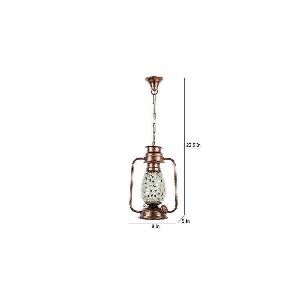 Sloane Multicolor Metal Lantern Hanging Lamp