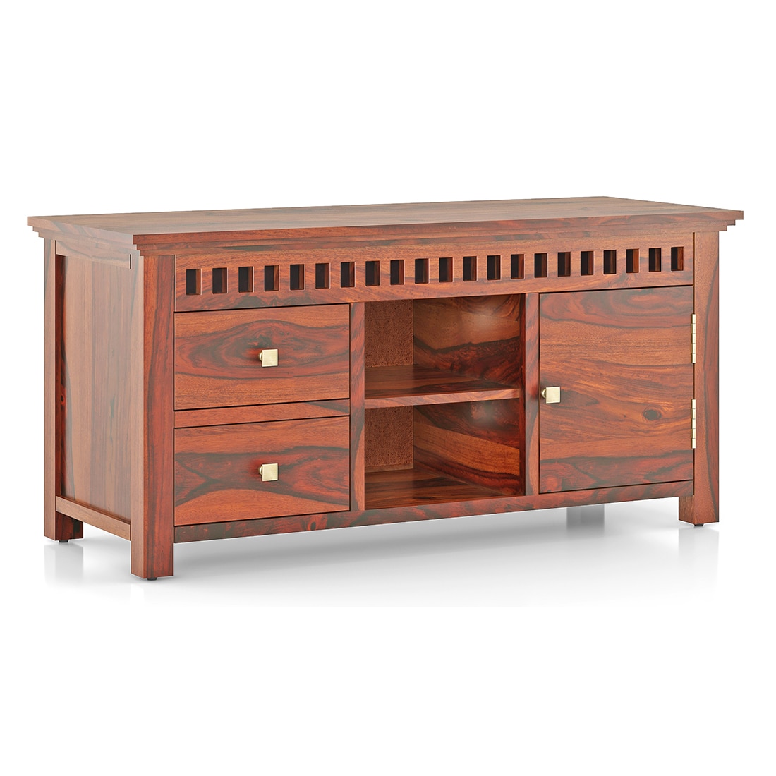 Fidora TV cabinet In honey finish
