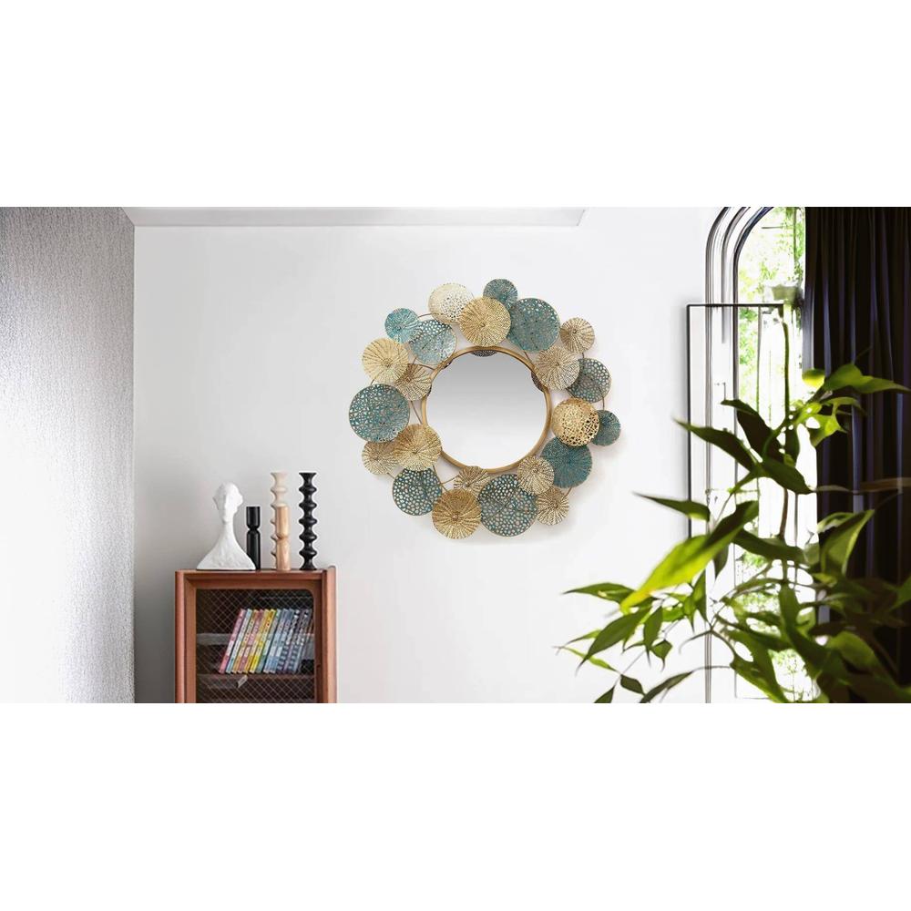 Flower Metal Wall Mirror