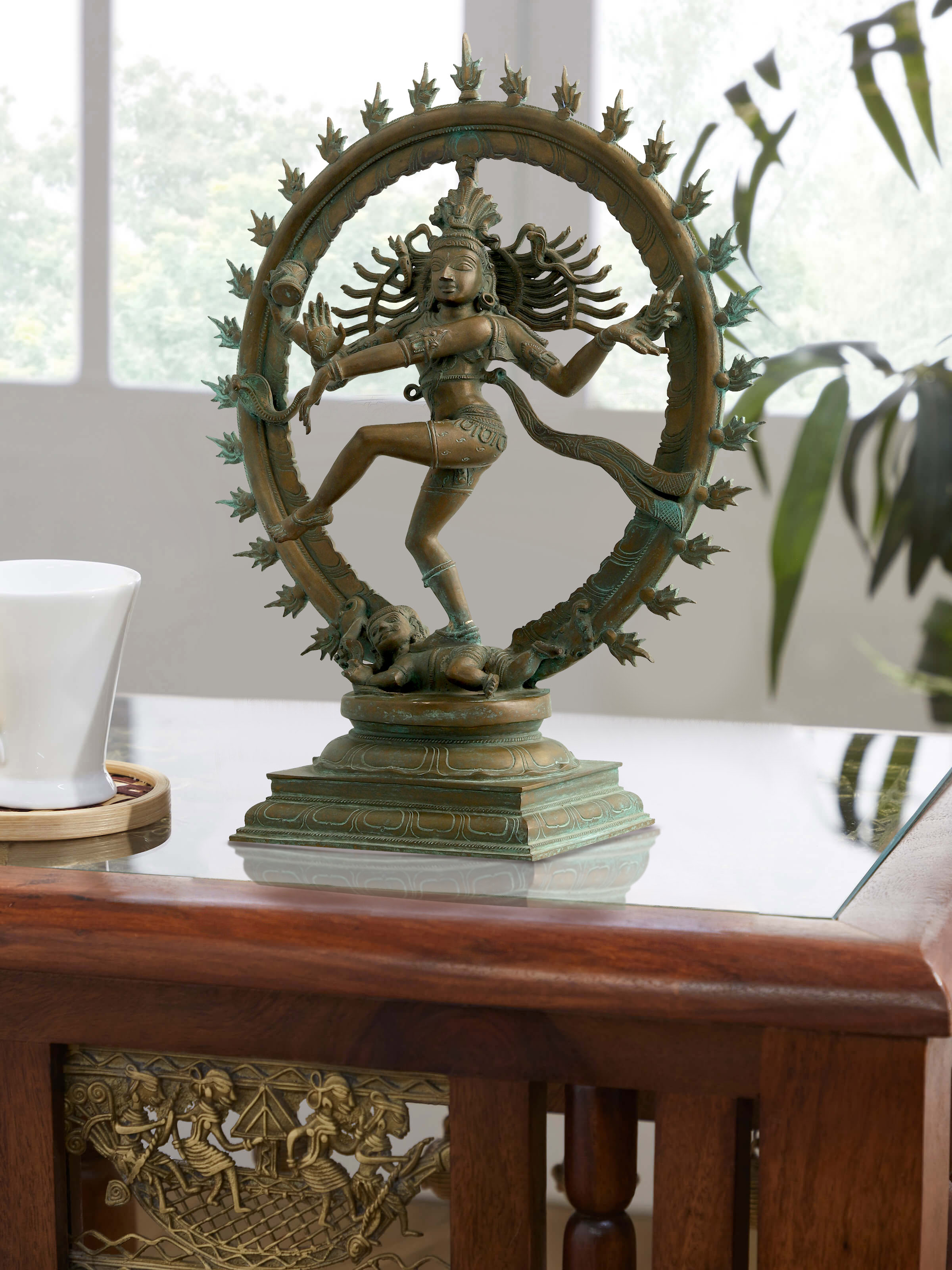 Lifestyle view of Celestial Natrajan Bronze Casting Idol