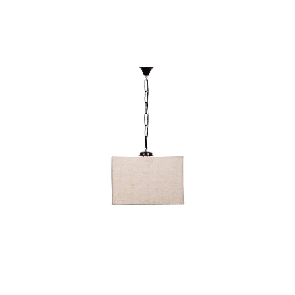 Wells White Natural Fiber Hanging Light
