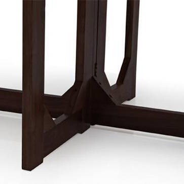 Danton 3 To 6 Folding Dining Table in Mahogany Finish