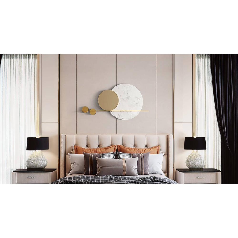 White Moon Wall Decor Metal Wall Art