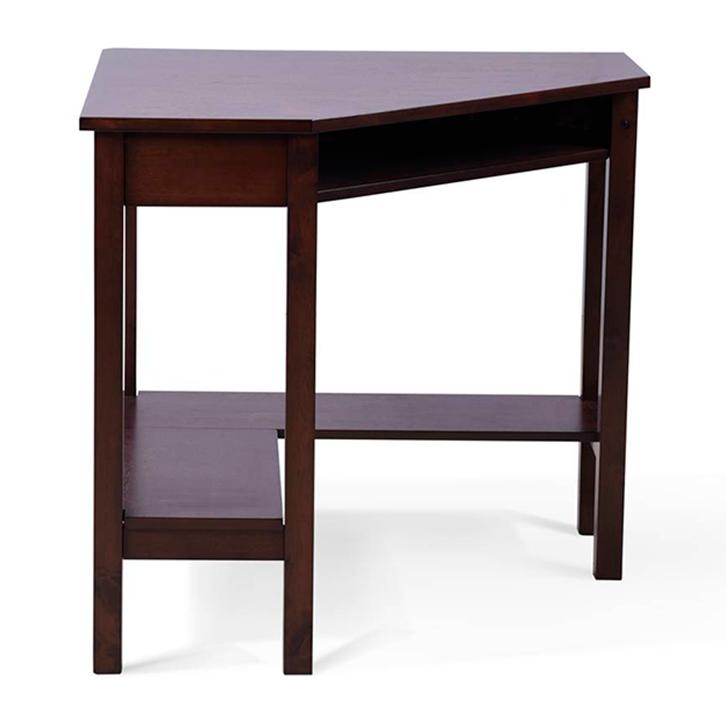 Collins Solid Wood Study Table in Dark Walnut Finish
