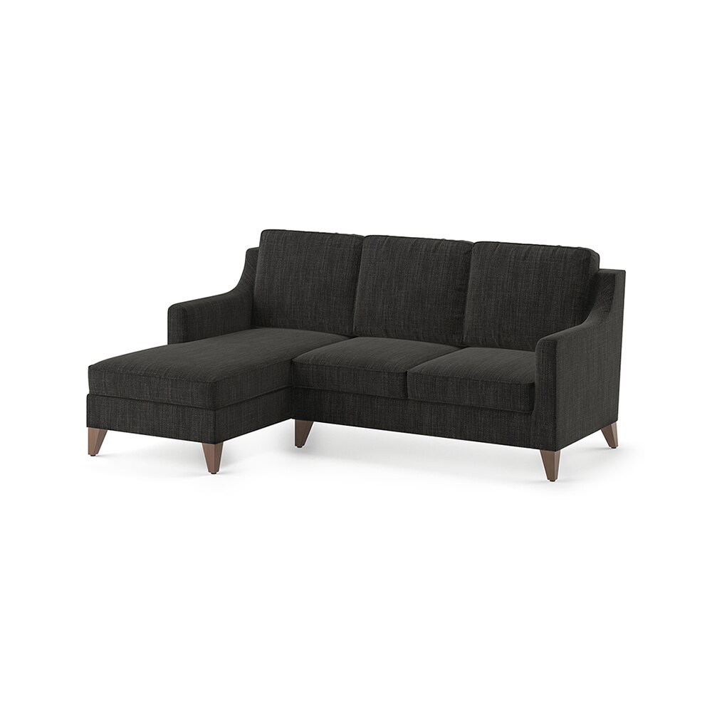 Abbey Sectional Sofa (Colour : Graphite Grey, Cushion : Soft, Seater : Left Aligned 2 Seater + Left Aligned Chaise)