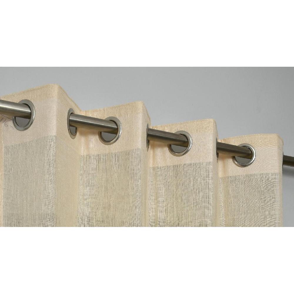 linen net Pack Of 2 Sheer Long Door Curtains