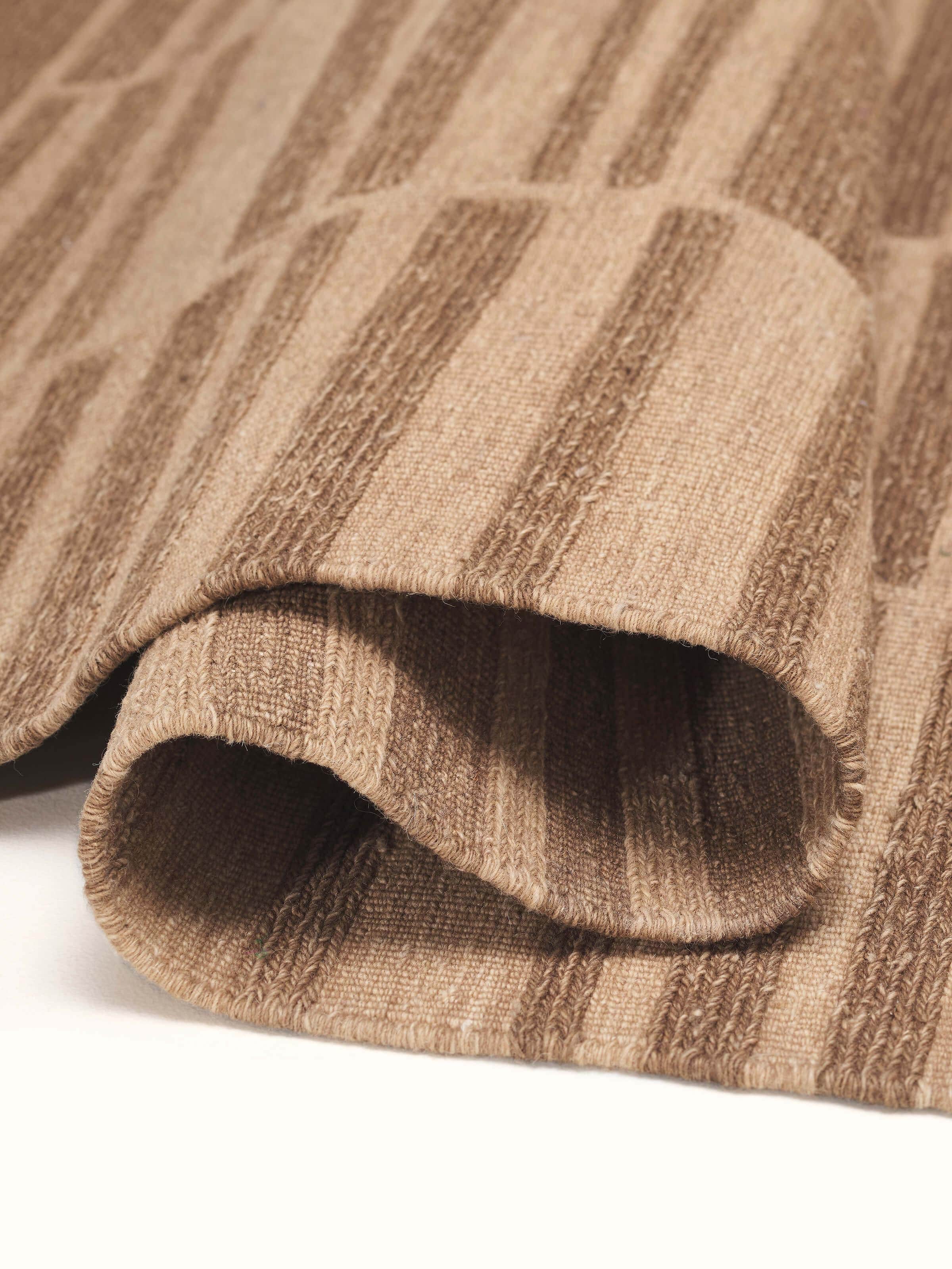 Artistic angle showing the contrast between different brown shades and texture patterns