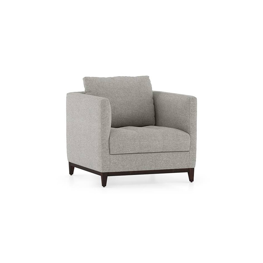 Florence Essential 1 Seater Fabric Sofa in Vapour Grey Colour