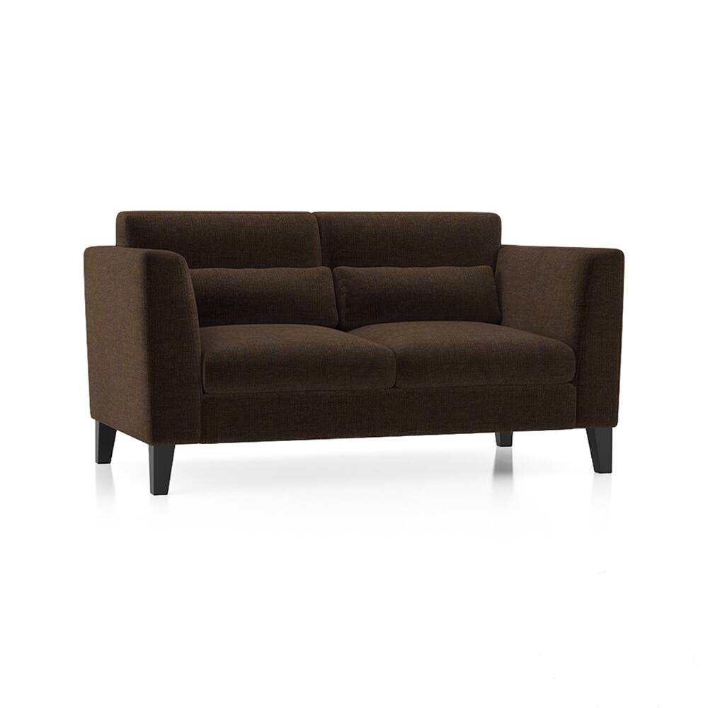 Lewis 2 Seater Fabric Sofa in Dark Earth Colour