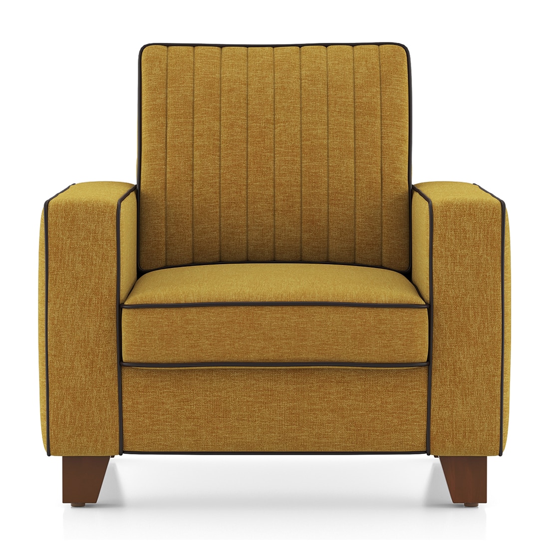Apollo Neo High Back Sofa (Colour : Ochre, Seating Capacity : 1 Seater, Cushion Type : Hard, Back Height : High Back)