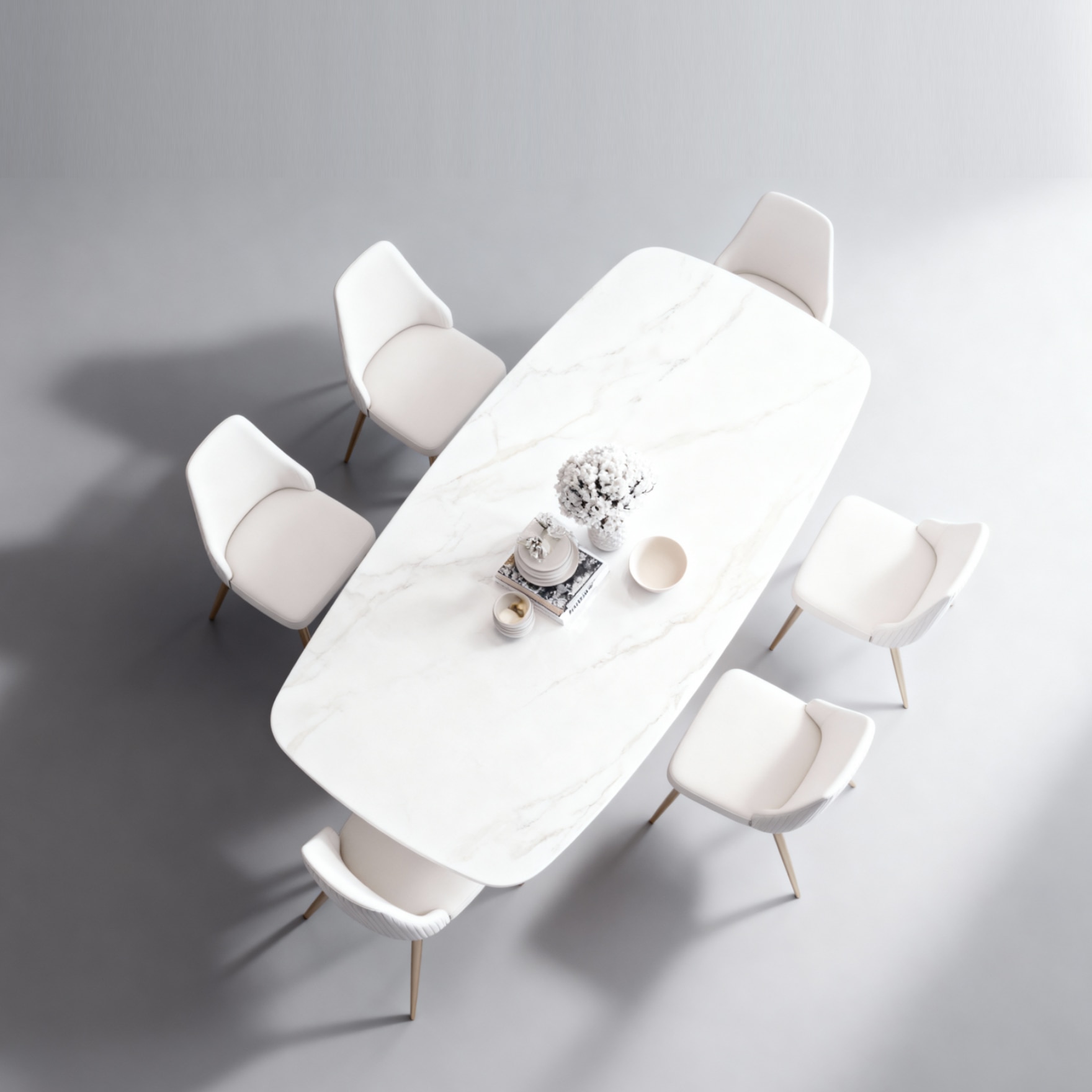 Modernist Metal Dining Table