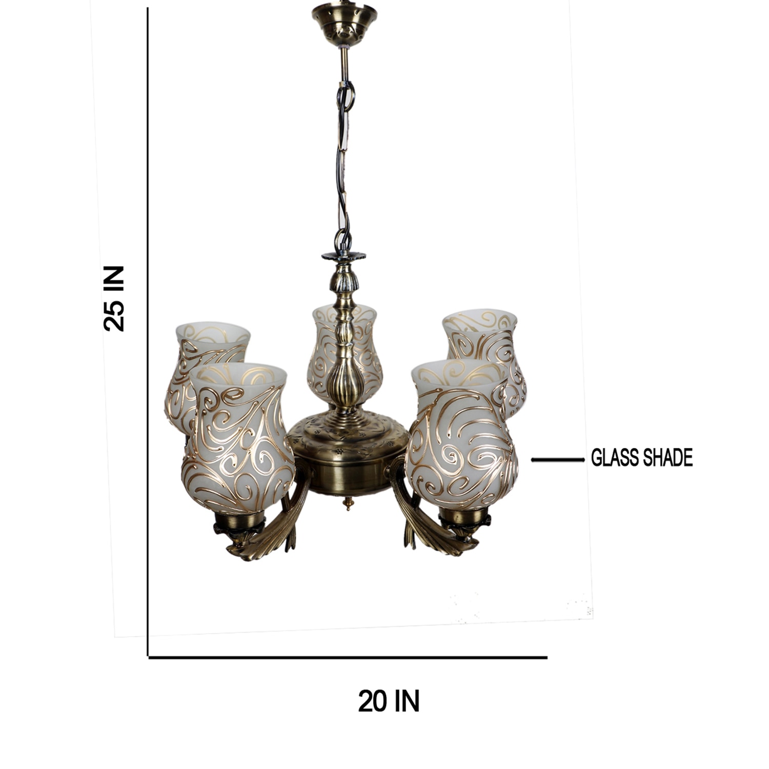 Devansh Gold Antique Wall Mounted Lamp With Off-White Cotton Shade