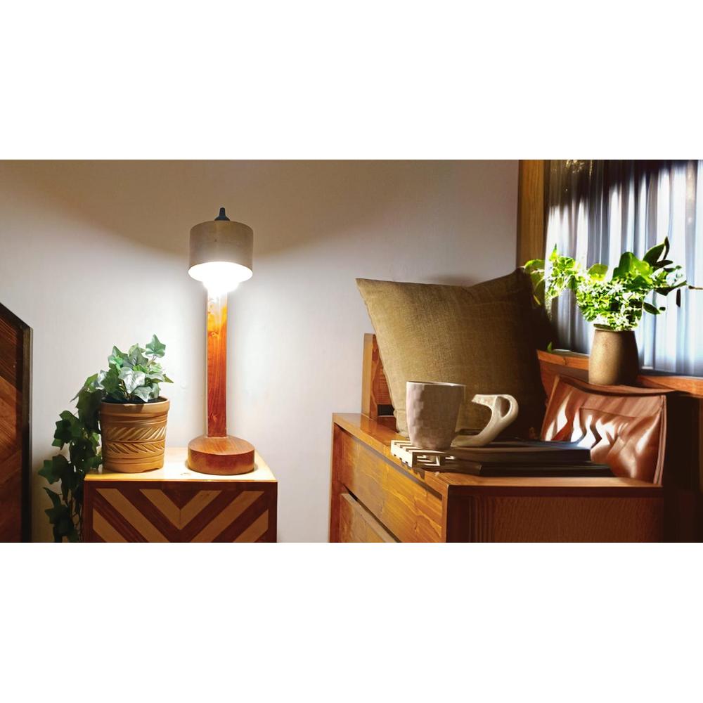 Alice Brown Wooden Table Lamp