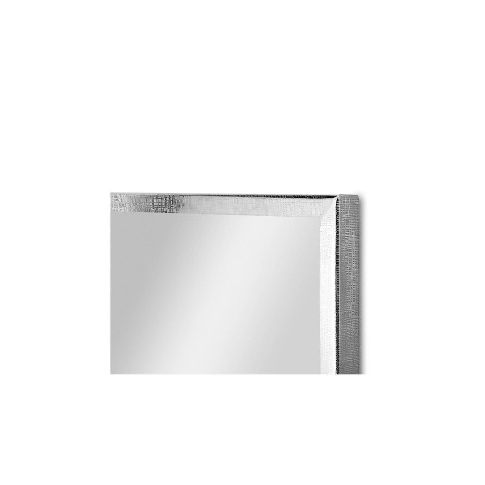 Vintage Nickel Stainless Wall Mirror