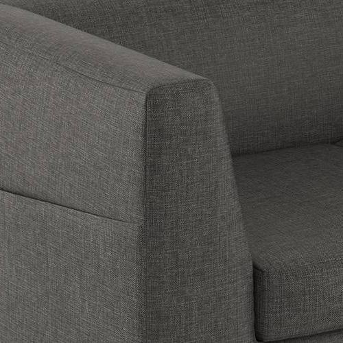 Rubik Essential 2 Seater Fabric Sofa in Steel Colour