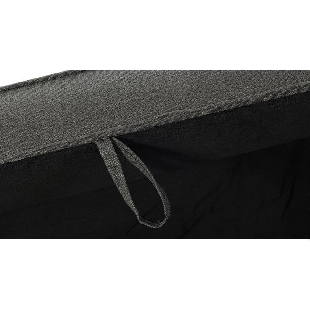 Bali Fabric Chaise Launger in Dark Grey Colour