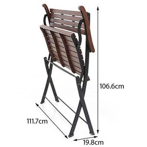 Masai Solid Wood Bench In Dark Teak Finish