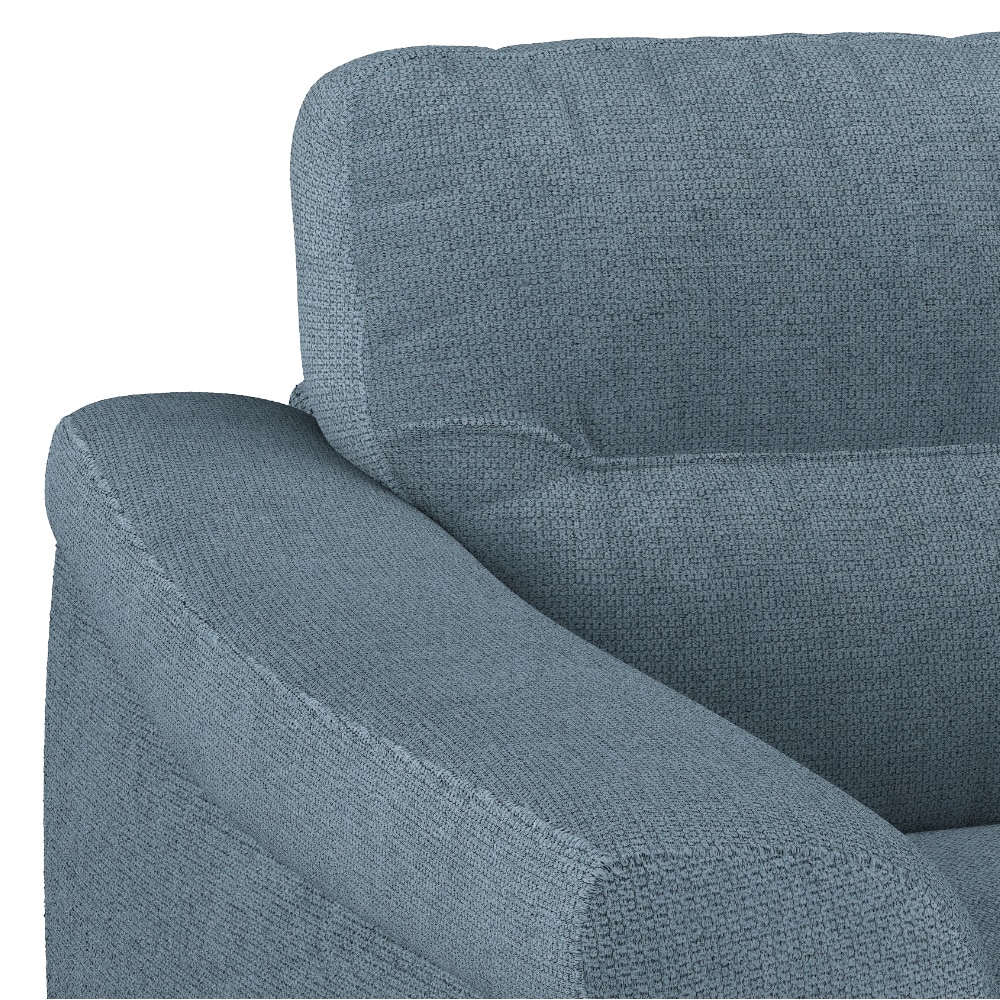 Colby 1 Seater Fabric Sofa in Ocean Weave