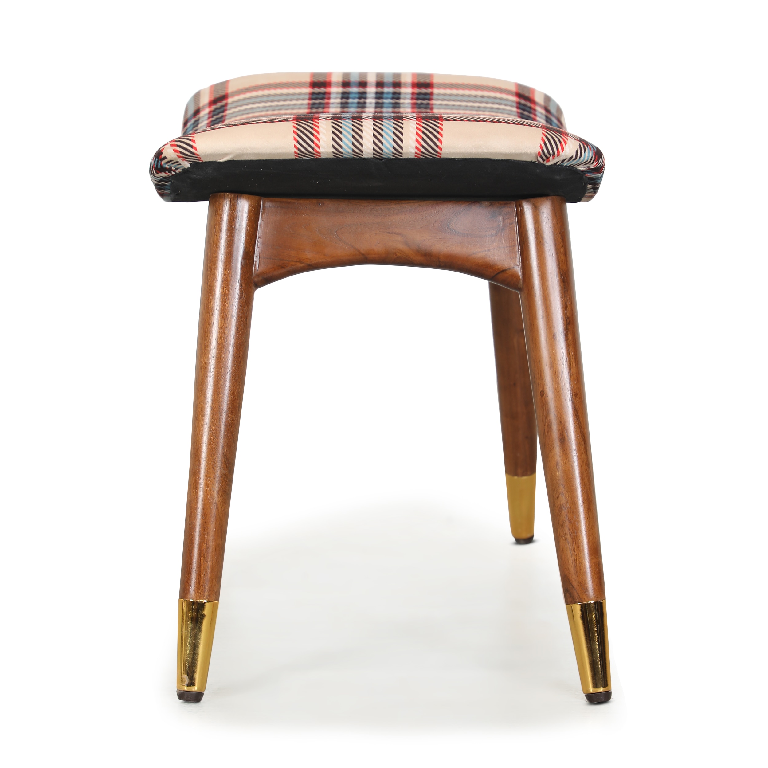 Zuno Checks Print Seating Stool