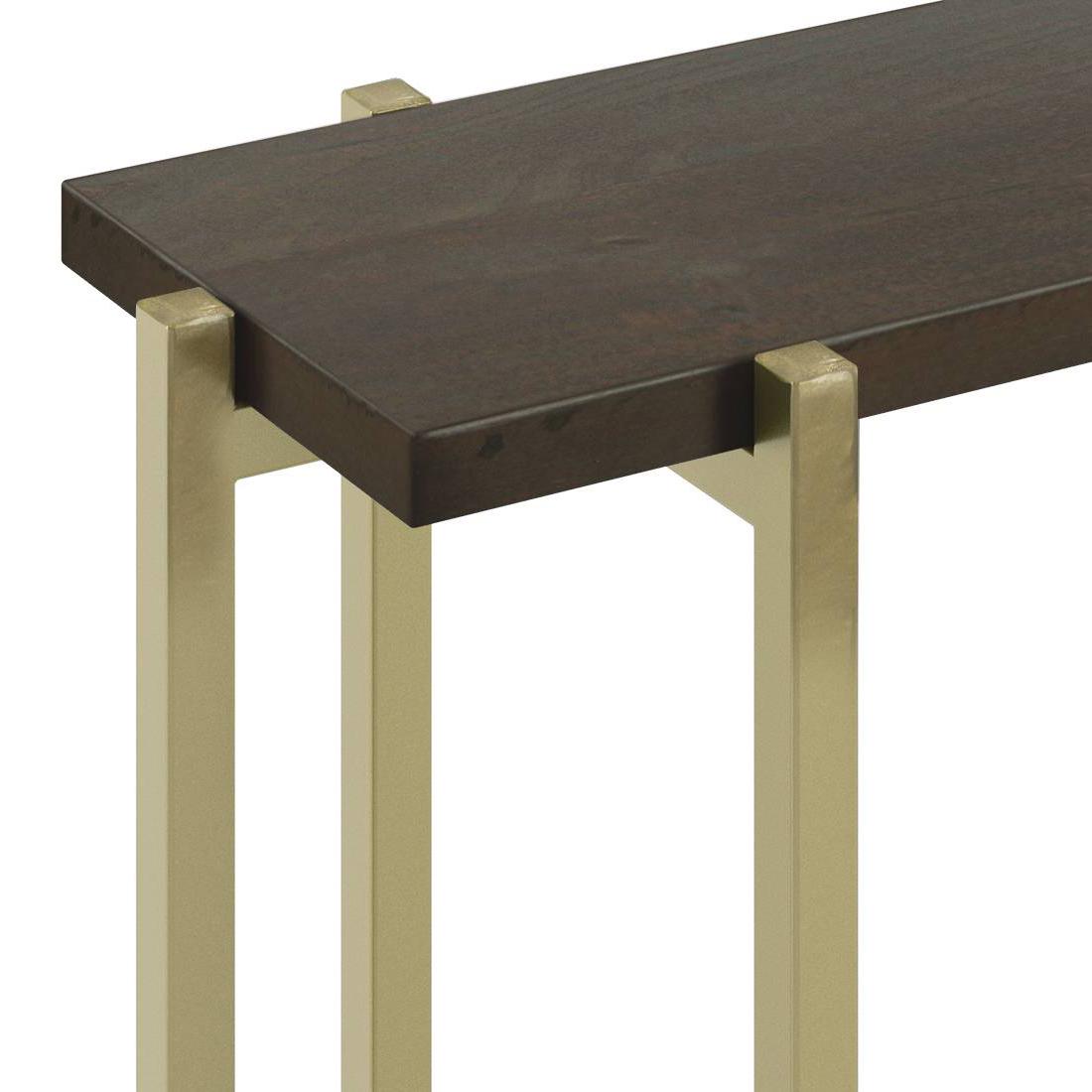 Cornille Solid Wood Console Table in Walnut Finish