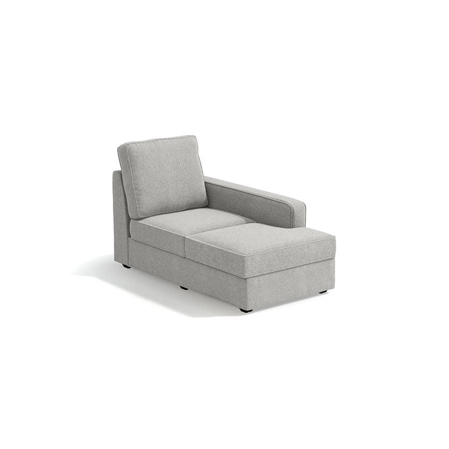 Apollo Sofa (Colour : Vapour Grey, Cushion : Hard, Back Type : High Back, Seating Capacity : Right Aligned 2 Seater + Right Aligned Chaise)